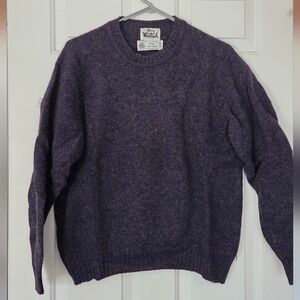 Woolrich Vintage Men's Crewneck Sweater in Blue Heather